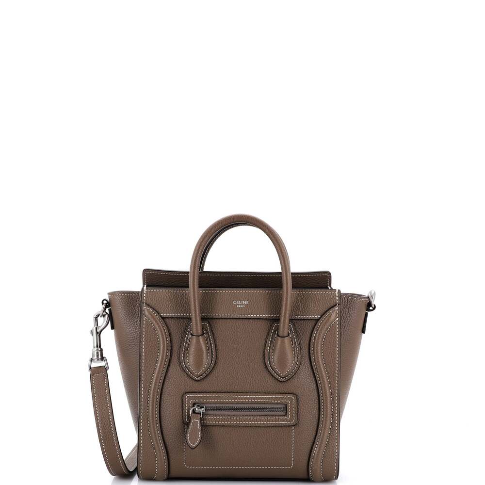 Celine Luggage Bag Grainy Leather Nano #259549C16B